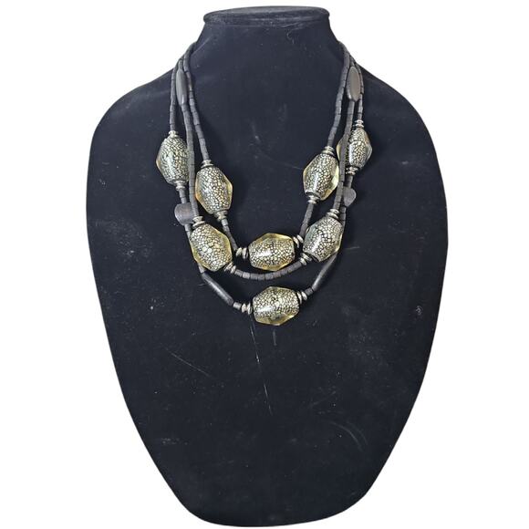 Chico's Statement Chunky Bead Necklace - Picture 1 of 4